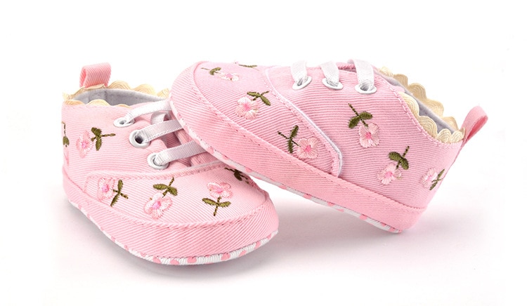 Baby Girl Shoes Floral Booties